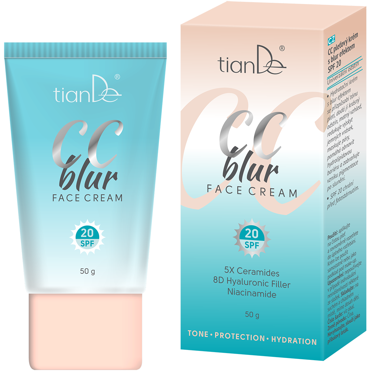 CC-крем с блюр-эффектом для лица, SPF 20